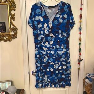 Colleen Lopez Tiered Ruffled floral dress